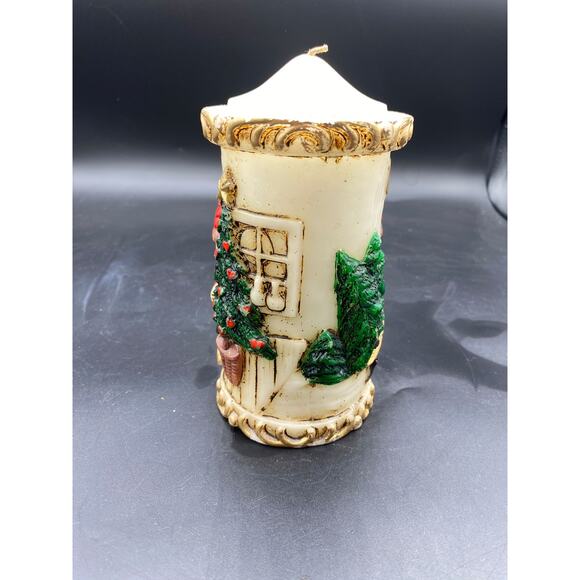 Vintage 1986 Emperor Art creations Christmas Tall Candle - Picture 3 of 5